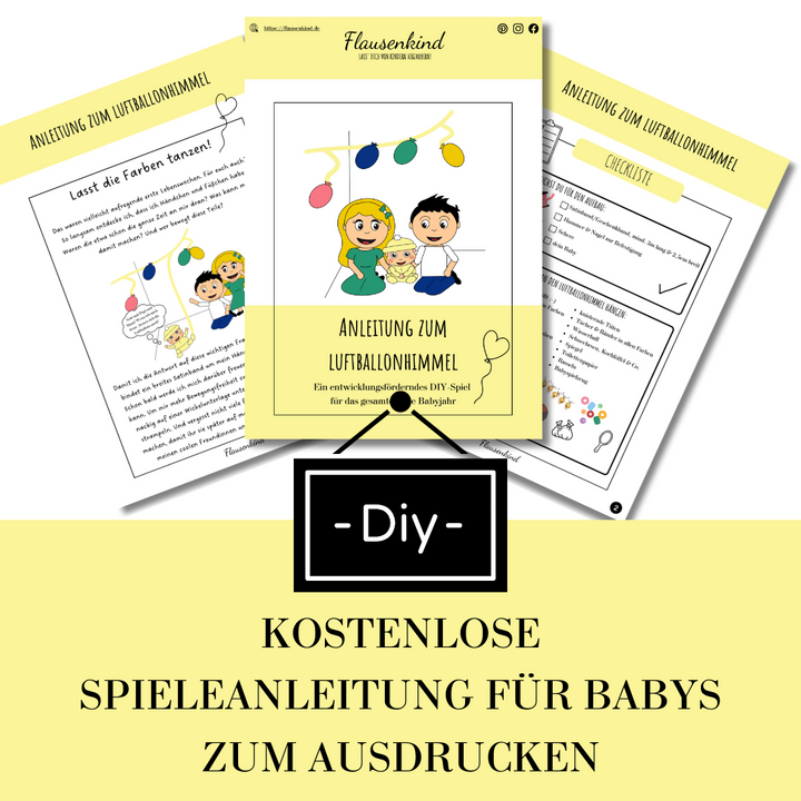 DIY Anleitung Baby Spiel ausdrucken