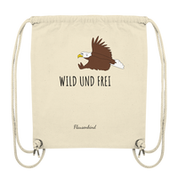"wild und frei", Adler, Turnbeutel für Erwachsene und Kinder