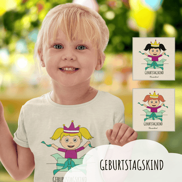 "Geburtstagskind", Kleinkinder, T-Shirt, Mädchen, 6 Varianten