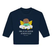 "Lass uns gemeinsam auf Wolken fliegen", Babypulli für Mädchen und Jungen, Engel