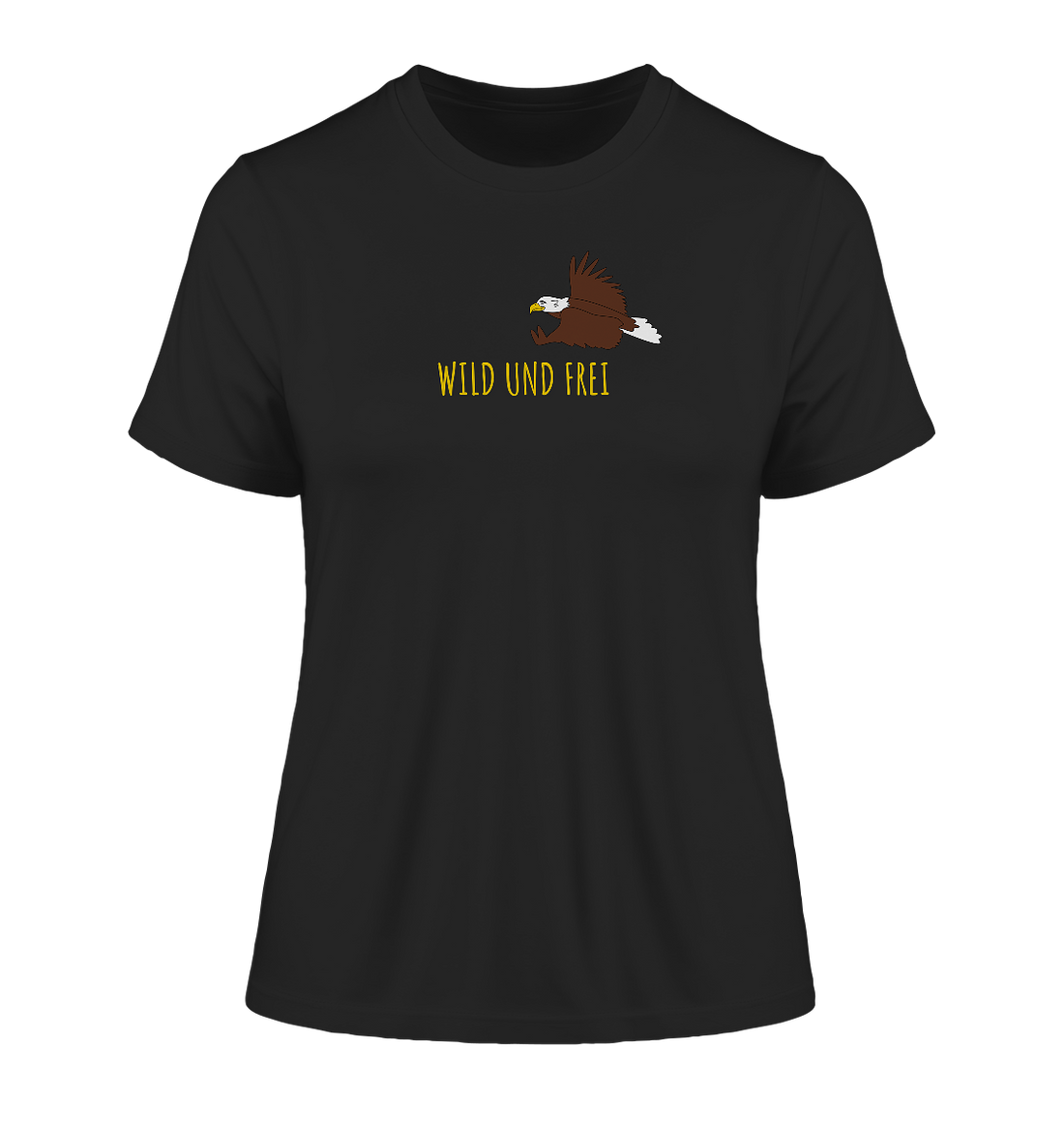 "wild und frei", Damenshirt, 4 Varianten