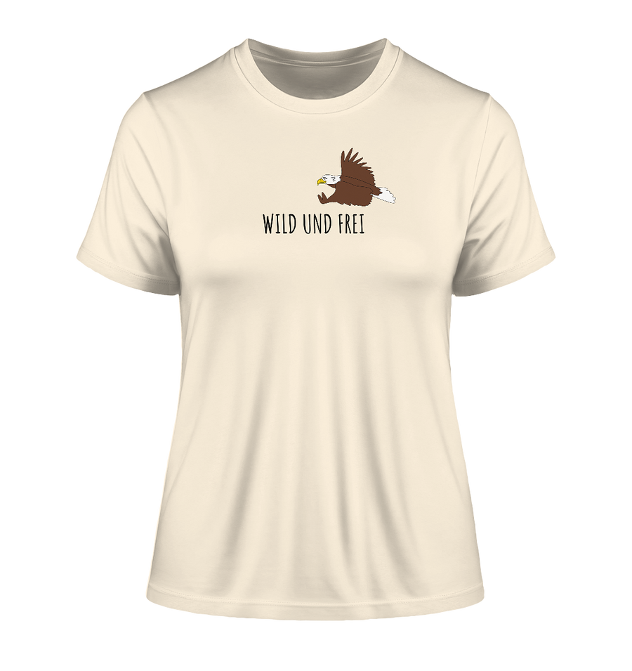 "wild und frei", Damenshirt, 4 Varianten