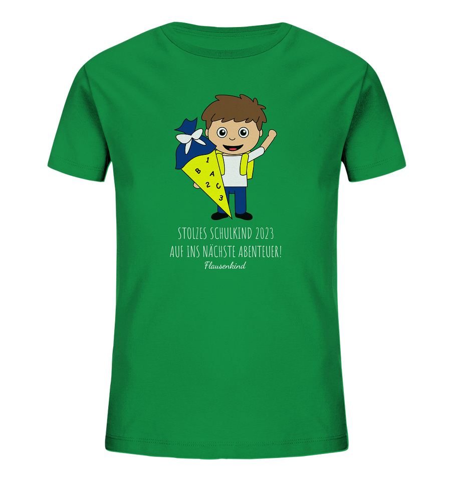 "Stolzes Schulkind 2023", T-Shirt für Jungen 6-7 Jahre zur Einschulung, 24 Varianten
