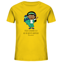 "Stolzes Schulkind 2023", T-Shirt für Mädchen 6-7 Jahre zur Einschulung, 24 Varianten