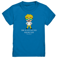 "Die Welt durch meine Brille", Kindershirt mit Regenbogenbrille, Jungen, 18 Varianten