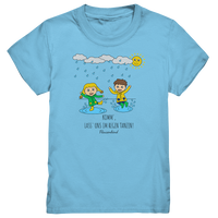 "Komm', lass' uns im Regen tanzen!", T-Shirt für Kinder 3-12 Jahre