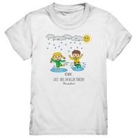 "Komm', lass' uns im Regen tanzen!", T-Shirt für Kinder 3-12 Jahre