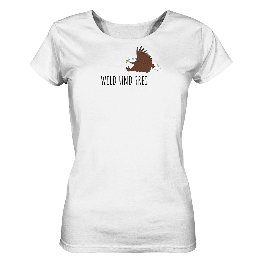 "wild und frei", Damenshirt, 4 Varianten