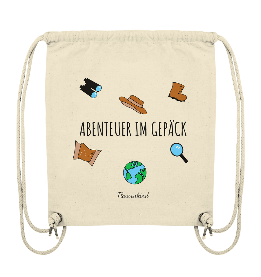 "Abenteuer im Gepäck", Turnbeutel für Kinder und Erwachsene