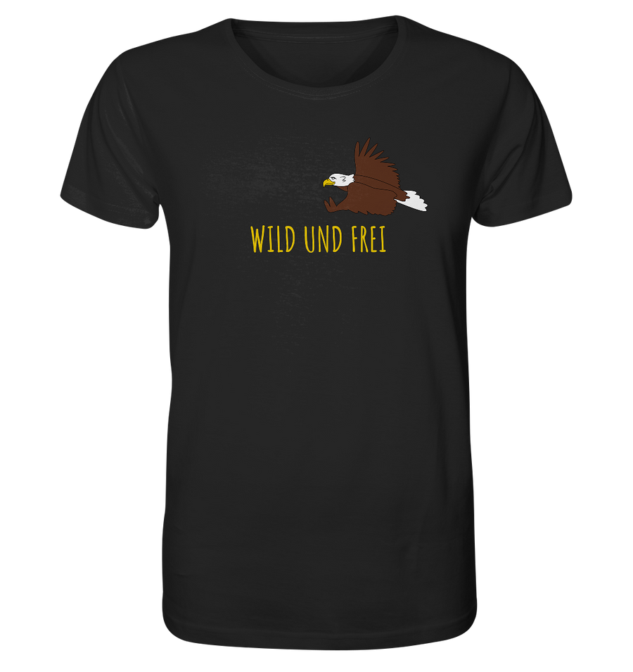 "wild und frei", Herrenshirt, 3 Varianten