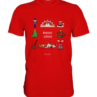 "wunschlos glücklich", Weihnachtsshirt für Herren, 3 Varianten